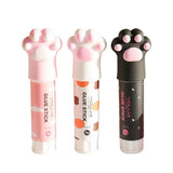 1 Pcs Cat Claw Cute Glue Stick, Random Cute Cat Claw Quick Stick Solid Glue, Kawaii Stationery Binding Tool School Office Suppli
