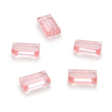 25pcs Adabele Austrian 14mm Faceted Rectangle Crystal Beads Light Padparadscha Pink Compatible with Swarovski Crystals Preciosa 