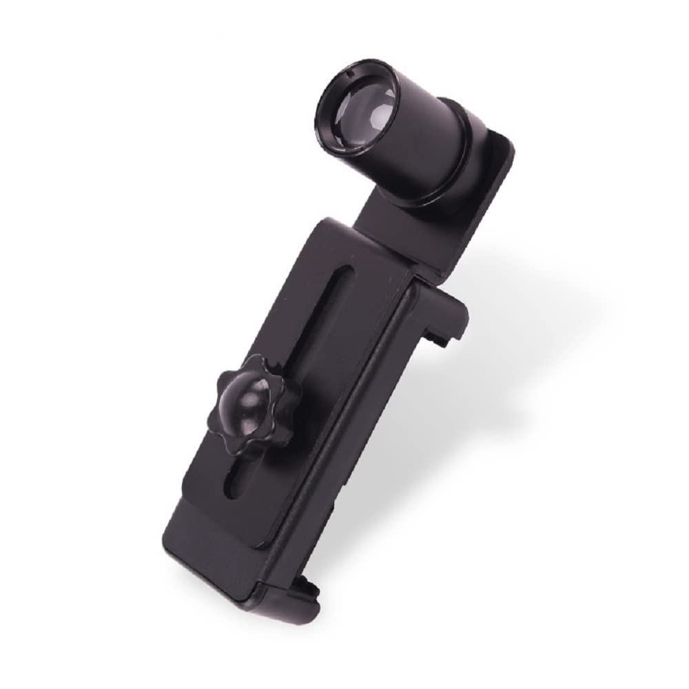 12.5X Microscope Eyepiece Metal Mobile Phone Holder to Connect Mobile Phone to Microscope Eyepiece Tube 23.2mm for Camera and Vi