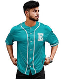 Eyebogler Mens Cotton Blend Round Neck Half Sleeve Oversized Printed Tshirt || Loose Fit Tshirt,Blue BirdApparel,M