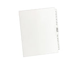 Avery Style Legal Exhibit Side Tab Dividers, 26 tabs, 5175, Letter Size, White, Unpunched, one set of 26 dividers (11396)