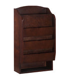 Door Entry Organizer With Mail Sorter In Mahogany