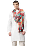 Weavers Villa Cotton Woven Printed Dupatta For Men (Multicolor), 2.20 Mtrs