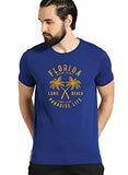 Adro Florida Paradise Life Mens Printed T-Shirt (S, Royal Blue)