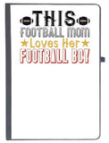Udnag Ruled Notebook Diary Mother | This Football Mom Loves Her Footboll Boy, [A5 80Pages 80Gsm]