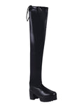 Shoetopia Women'S Flat Boots Black 4 Uk,Black,4,B0BSC3FJSR