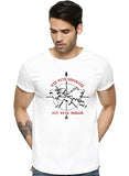 Adro Die With Memories Not With Dreams Mens Printed T-Shirt (2Xl, White)