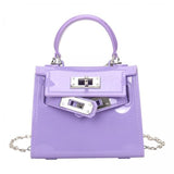 Merishopp 4Xwomen Shoulder Chain Bag Portable Girls Tote Purse For Party Shopping Travel Purple