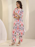 Libas Women'S Pure Cotton Printed Kurta Sets (99244_Multi_L) Multicolour