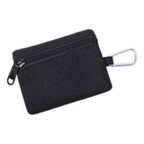 Ujeavette 5XmultiPurpose Money Wallet Bag Change Purse Key Pouch With Zipper Minimalist Black