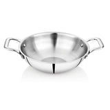 Home Needs Triply Kadai with Stainless Steel Lid Size 28