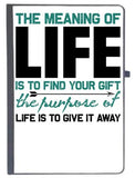 Udnag Ruled Notebook Diary Life | The Meaning Of, [A5 80Pages 80Gsm]