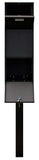 Qualarc Wf-Vacmb-Pst Large Capacity Galvanized Steel Locking Rust Proof Vacation Mailbox With 4 Diameter Mounting Post, Ships