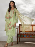 Libas Women'S Organza Kurta Set (49177_Green Green Xl
