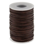 ATORSE 2x70 Meters Flat Line Waxed Thread for Leather Craft 1.2mm as described