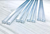 DistinctAndUnique Clear PVC Hinge Piano Style for 1/4 (6mm) Material, 72 Inch, 4 Pack No Screw or Glue Plastic Aquarium Lid Hing