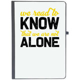 Udnag Ruled Notebook Diary Reading | We Read To Know That We Are Not Alone, [A5 80Pages 80Gsm]