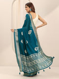 Libas Women23 Georgette Sarees (16319_Teal)