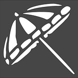Kachi Pencil Art & Craft Layering Stencil, Beach Umbrella Crafts, Arts, Scrapbooking Painting on The Wall, Wood, Glass and Oth