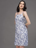 Oomph! Women'S Western & Fusion Wear Dresses For Women Blue - Md654,Light Blue 10Apparel,M