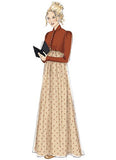 Mccall'S Patterns M7493 E5 Cropped Jacket, Floor-Length Coat And A-Line, Square-Neck Dress, Size 14-22