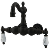 Kingston Brass CC1003T5 Vintage Clawfoot Tub Faucet, 3-3/8-Inch Center, Oil Rubbed Bronze