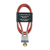 Master Lock 719D Steel Cable With Integrated Outdoor Padlock With Key, 1 Pack
