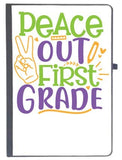 UDNAG Ruled Notebook Diary School Teacher | Peace Out 1st Grade, [A5 80Pages 80GSM]