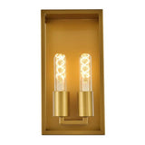 Living District Modern Home Decorative Voir 2 Lights Wall Sconce In Brass