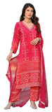 Wedani Soft Chinon Silk Bandhani Print With Sequence Embroidery Lace Border Kurta Pant Set With Dupatta For Women-Red,Red,S