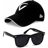 Rytoria Kids Adjustable Baseball Cap With Square Sunglasses Combo | Stylish Outdoor Sun Protection Set For Boys & Girls Age 311