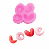 FirstTry Love Letter Silicone Mold for Candle & Soap Making | 3D Heart & Alphabet Shape DIY Resin Molds | Reusable Mould for Wax
