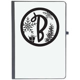 Udnag Ruled Notebook Diary Christmass | Christmas Monogram B, [A5 80Pages 80Gsm]