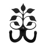 Village Wrought Iron Leaf Fan Double Wall Hook