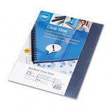 GBC VeloBind Presentation Covers COVER,TRNSPNT,F/VELO,25PK (Pack of8)