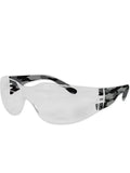 MAGID Y10 Gemstone Myst Colored Temple Protective Eyewear with High viz Black/Gray Camouflage with Clear Lens (12 Pair)