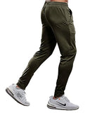 Eyebogler Mens Regular Fit Full Elastic Track Pant Green,GreenApparel,36