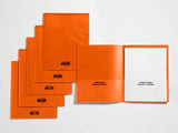 School Smart Take Home Heavy-Duty Folder, Orange, Pack Of 24