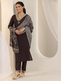 Libas Women'S Pure Cotton Yoke Design Kurta Sets (49122_Brown_S)