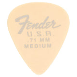 Fender Dura-Tone Delrin Guitar Picks 351 Shape, Guitar Accessories, Olympic White, 0.71mm, 12-Pack