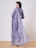 Gosriki Women'S Rayon Viscose Anarkali Embroidered Kurta With Pant & Dupatta (Anandhi Purple-Vks01-Gs_M_Purple_Medium),Purple,,B0DTK6D8WR