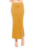 Lyra Lycra Saree Shapewear Petticoat for Womens Sarees Mustard