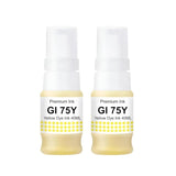 GI75 Compatible Yellow Ink Bottle 40 mL Each Pack of 2 (Total 80 mL)