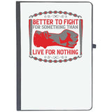 Udnag Ruled Notebook Diary Independance Day | Better To Fight For Some One Than Live For Nothing, [A5 80Pages 80Gsm]