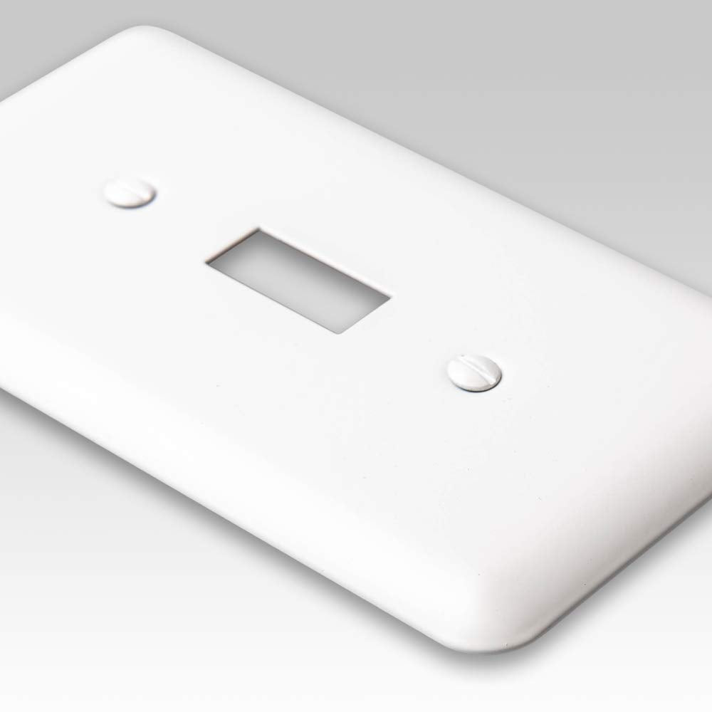 Amerelle Devon Triple Toggle Steel Wallplate In White