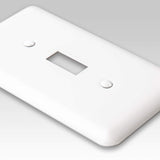 Amerelle Devon Triple Toggle Steel Wallplate In White