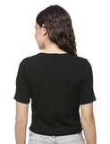 Fyltr Women'S Regular Fit T Shirt (Fylss25Wkt-1010_Onyx Black,Onyx Black,Onyx Black,M