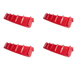 Mytee Products 4 Pack Red Flatbed Edge Protectors - 8 x 8 x 36 | V Shaped Winch Ratchet Straps Plastic Corner Protector for Flat