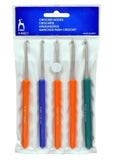 Shuttle | Pony Assorted Plastic Handle Crochet Hook Set Pack Of 5 Hand Sewing Needle (Knitting Needle 2.0Mm, 2.5Mm, 3.0Mm, 3.5Mm