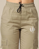 Toplot Cotton Multi-Pocket Cargo Pant For Women (Women-Up-Cargo-5178-Gold-30) Brown,Brown,30,B0CYQ8C9RR